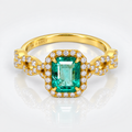 ANILLO ESMERALDA VERDE