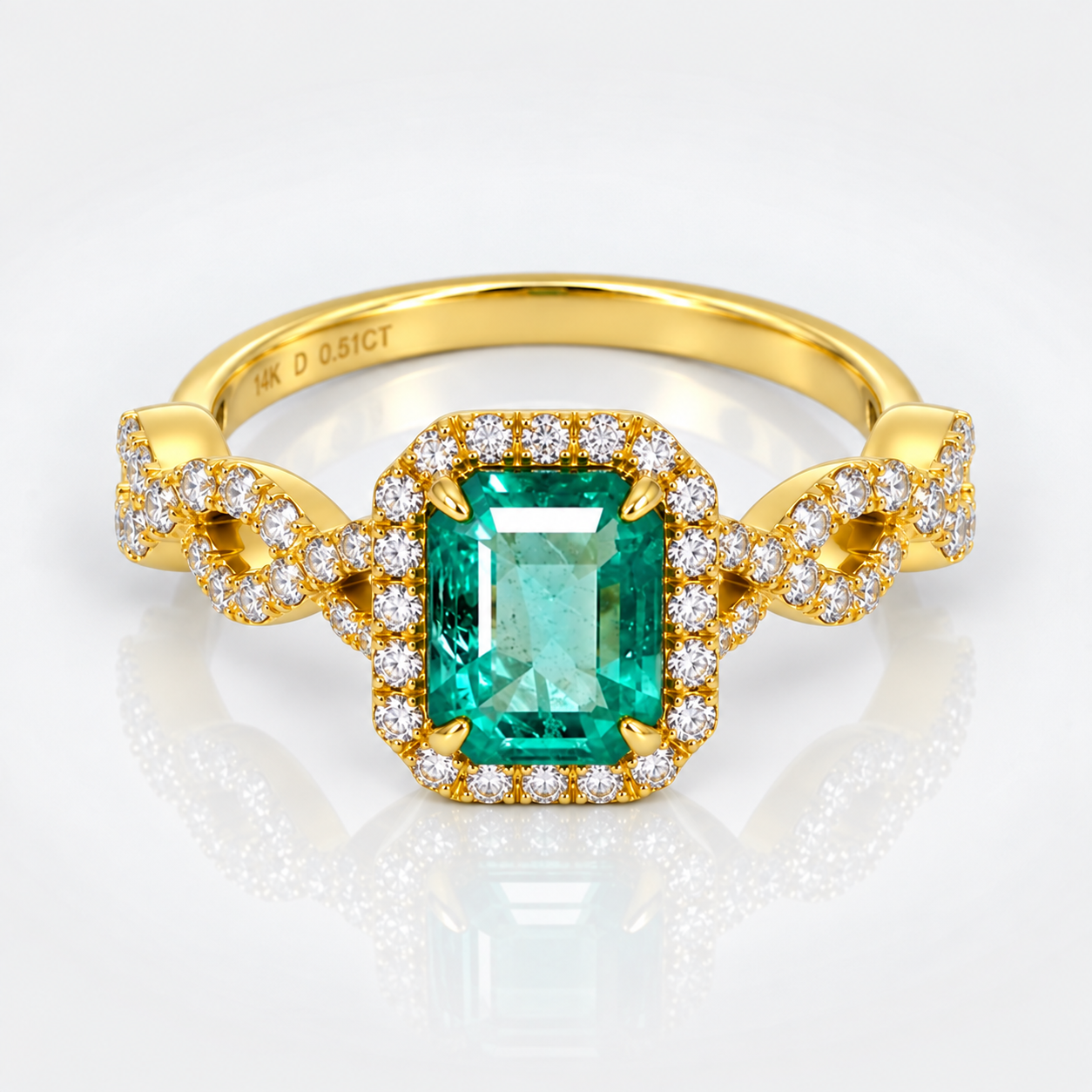 ANILLO ESMERALDA VERDE